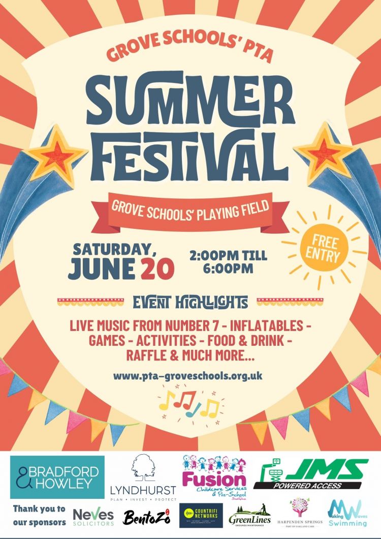 Grove Schools' PTA Summer Festival