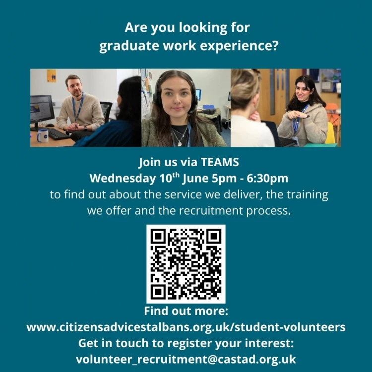 Citizens Advice Graduate Volunteer Information Session 